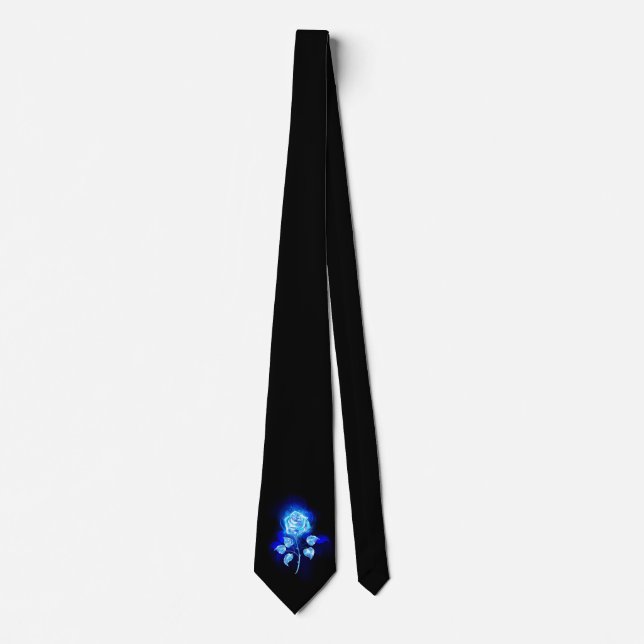 Burning Blue Rose Tie (Front)