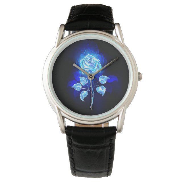 Burning Blue Rose Watch (Front)