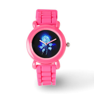 Burning Blue Rose Watch
