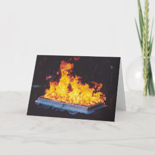 Burning Cake in New York City park Invitation