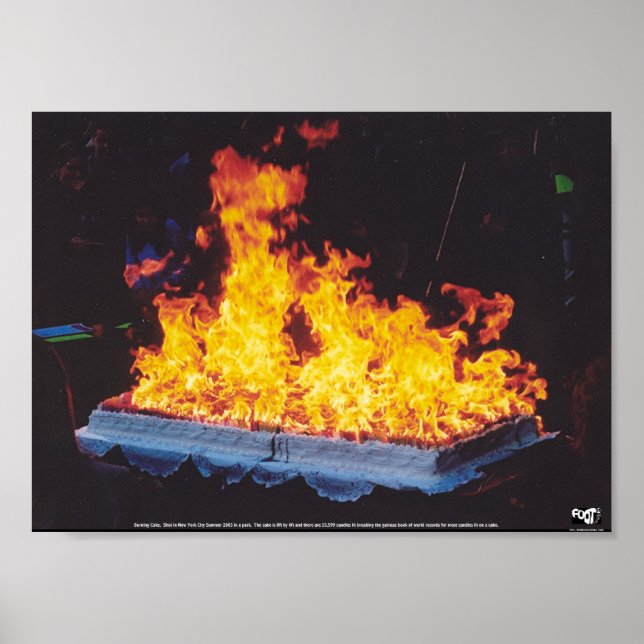 Burning Cake Poster (Front)