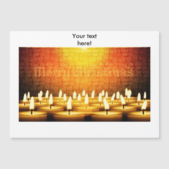 Burning candles - Merry Christmas (Front)