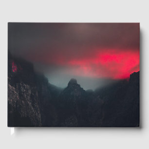 Burning clouds, fog and mountains guest book
