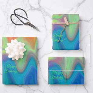 Burning Colours Wrapping Paper Sheet