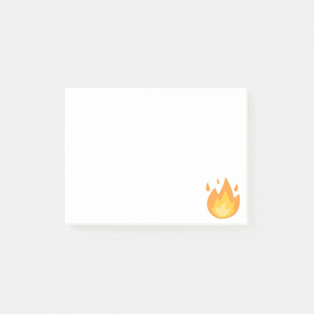 Burning Fire Post-it Notes (Front)