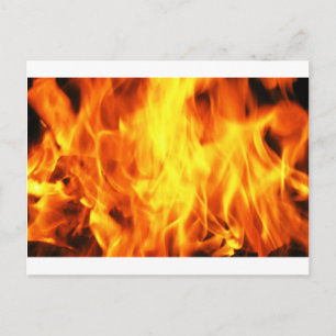 Burning Fire Postcard