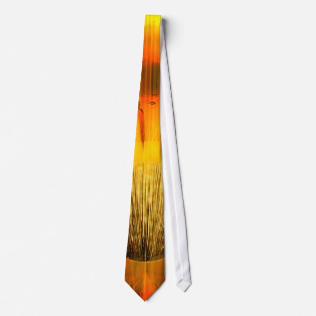 burning fire  tie (Front)