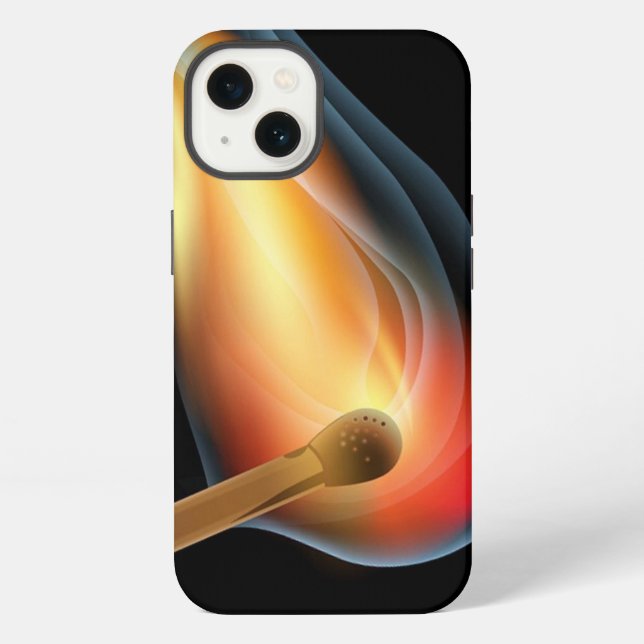 Burning flames design Case-Mate iPhone Case (Back)