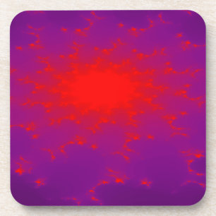 Burning Galaxy Cork Coaster