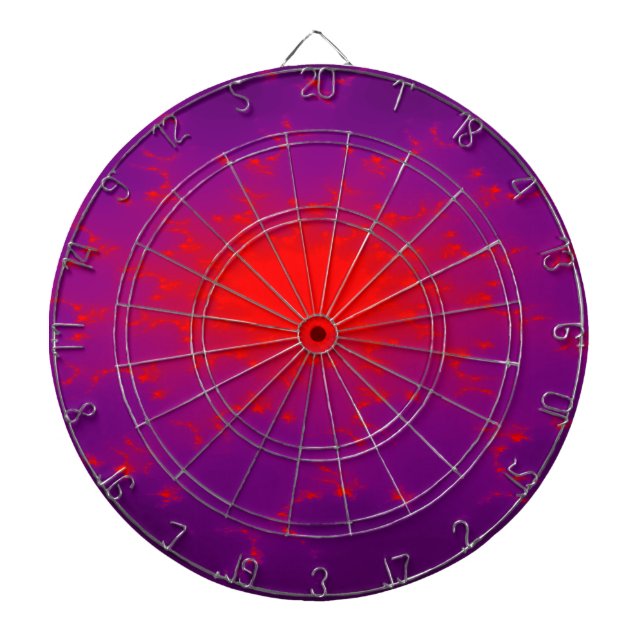 Burning Galaxy Fractal Dart Board (Front)