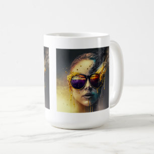 Burning Glasses Classic Mug, 15 oz Coffee Mug