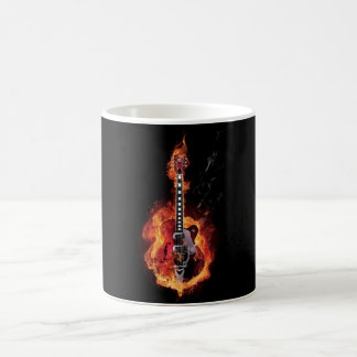 Burning Guitar Coffee Mug