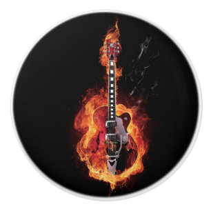 Burning Guitar Knob