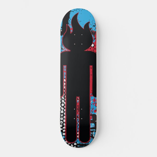 Burning Head Skateboard (Front)