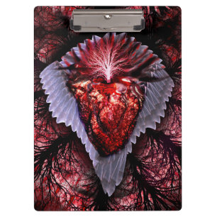 Burning Heart Clipboard