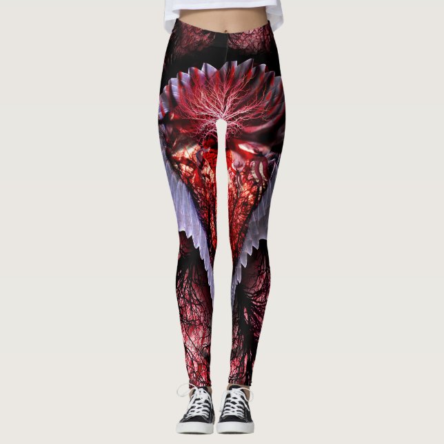 Burning Heart Leggings (Front)