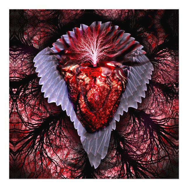 Burning Heart Photo Print (Front)