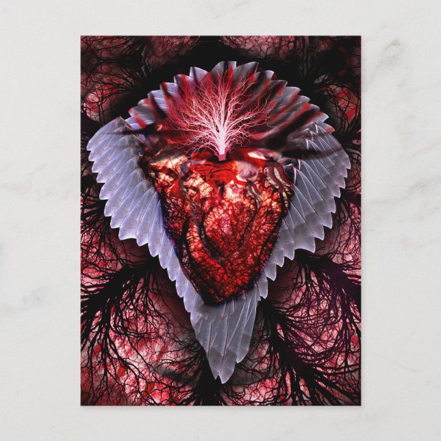 Burning Heart Postcard (Front)