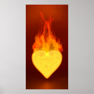 Burning Heart Poster