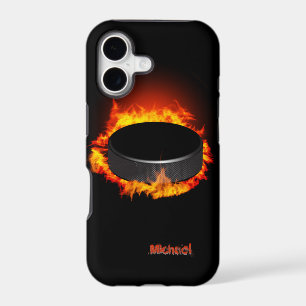 Burning Hockey Puck