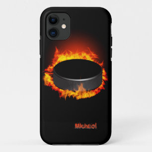 Burning Hockey Puck Case-Mate iPhone Case