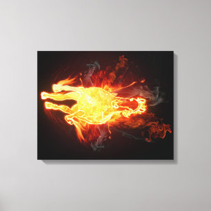 Burning Horse Canvas Print