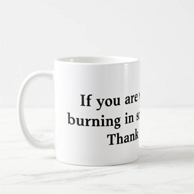 burning in hell mug (Left)