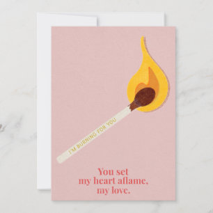 Burning Love - Romantic Card