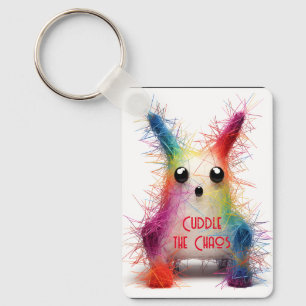 Burning Man Cuddle the Chaos Key Ring