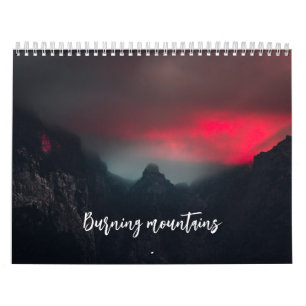 Burning mountains photography  calendar