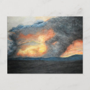 burning mountains postcard