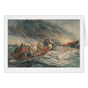 Burning of the California clipper "Hornet" (2511A)