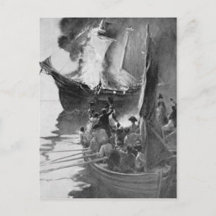 Burning of the Gaspee Postcard