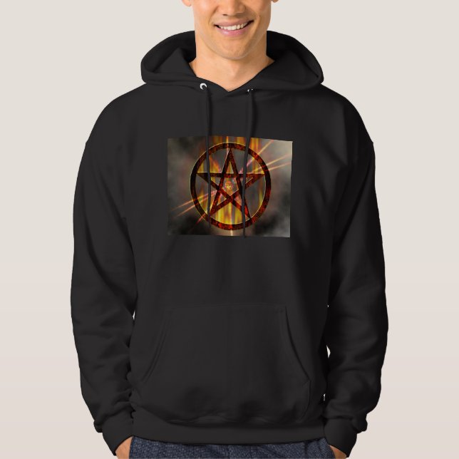 Burning Pentagram Hoodie (Front)