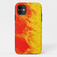 Burning red and yellow fire