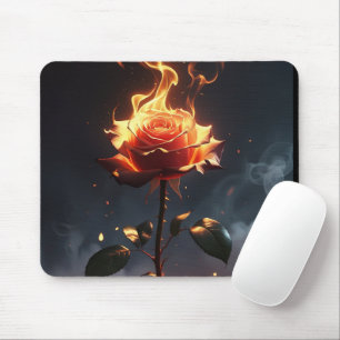 Burning Rose – Passion Meets Destruction in Striki Mouse Pad