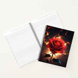 Burning Rose – Passion Meets Destruction in Striki Notebook