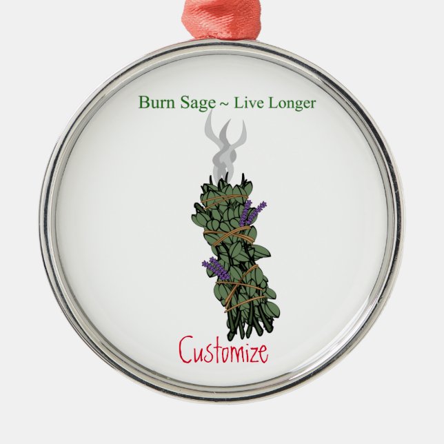 Burning Sage Thunder_Cove Metal Tree Decoration (Front)