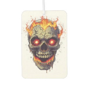 Burning Skull Inferno Car Air Freshener