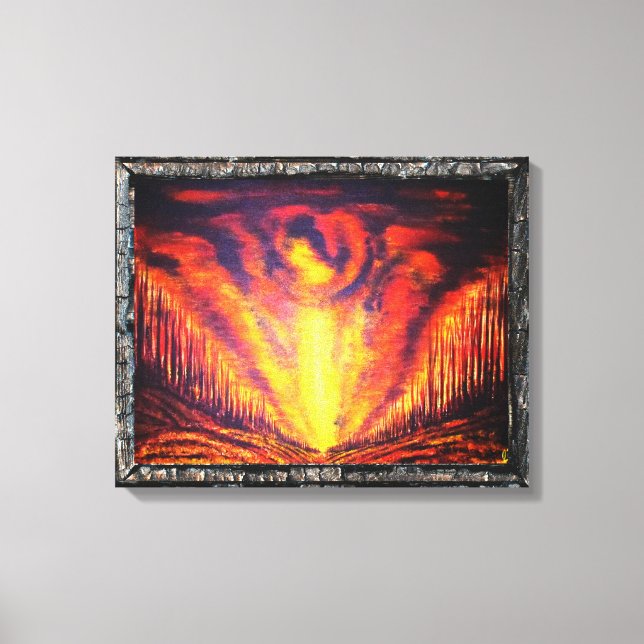 Burning Sky Canvas Print (Front)