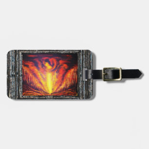 Burning Sky Luggage Tag