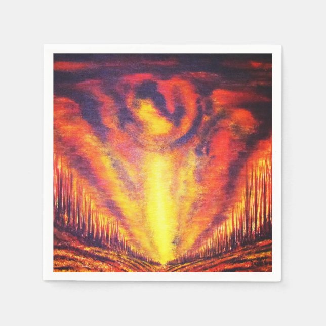 Burning Sky Napkin (Front)