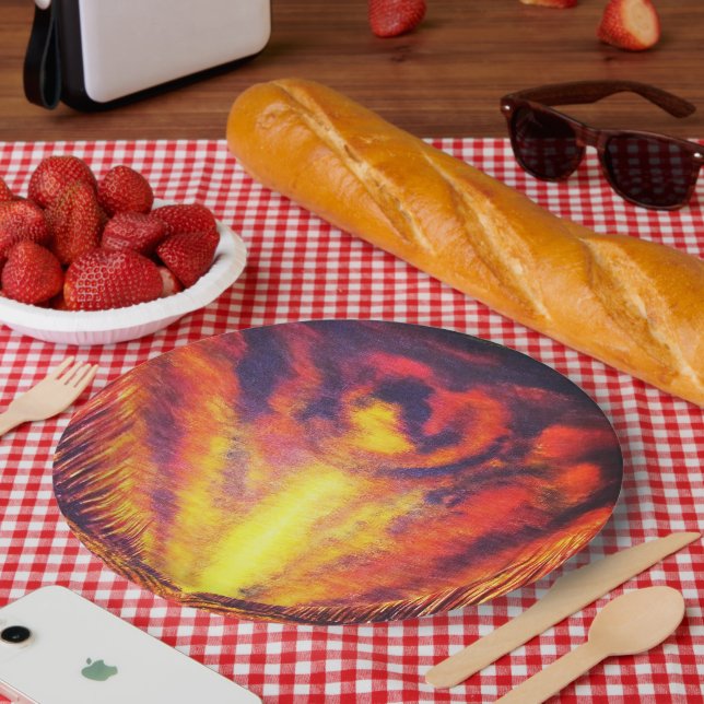 Burning Sky Paper Plate (Picnic)