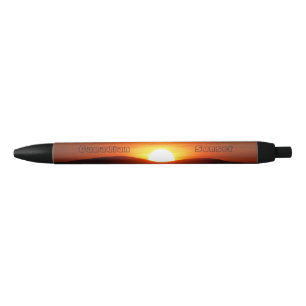 Burning Sunset Black Ink Pen