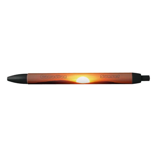 Burning Sunset Black Ink Pen (Front)