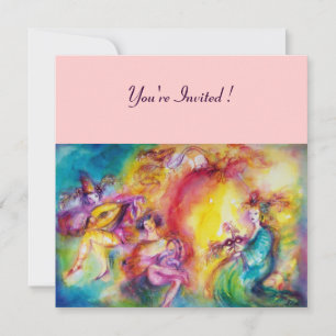 BURNING THE CARNIVAL, Mardi Gras Masquerade Ball Invitation