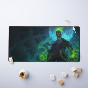 Burning Vengeance Gaming Desk Mat   flame mousepad