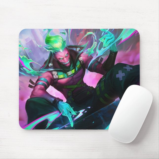 Burning Vengeance Gaming Mousepad | Flame-Themed (With Mouse)