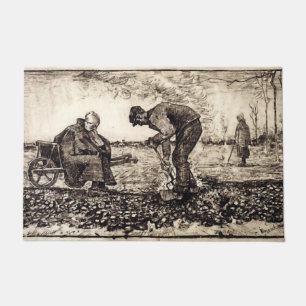 Burning Weeds - Gogh Floor Mat