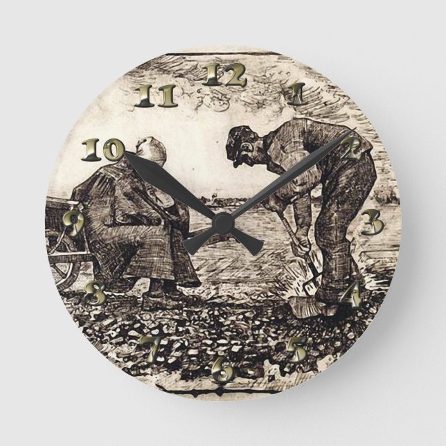 Burning Weeds - Gogh Round Clock (Front)